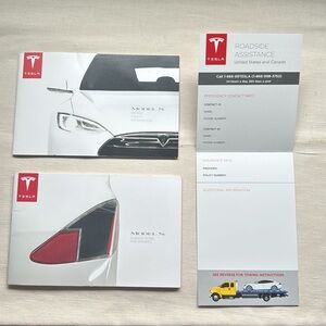 2013 TESLA MODEL S QUICK GUIDE SET